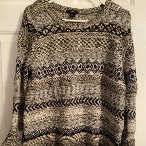 3 for $25 Black & White Sweater